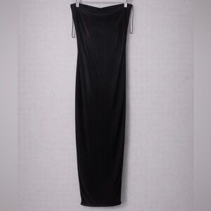 Naked wardrobe liquid suede tube maxi